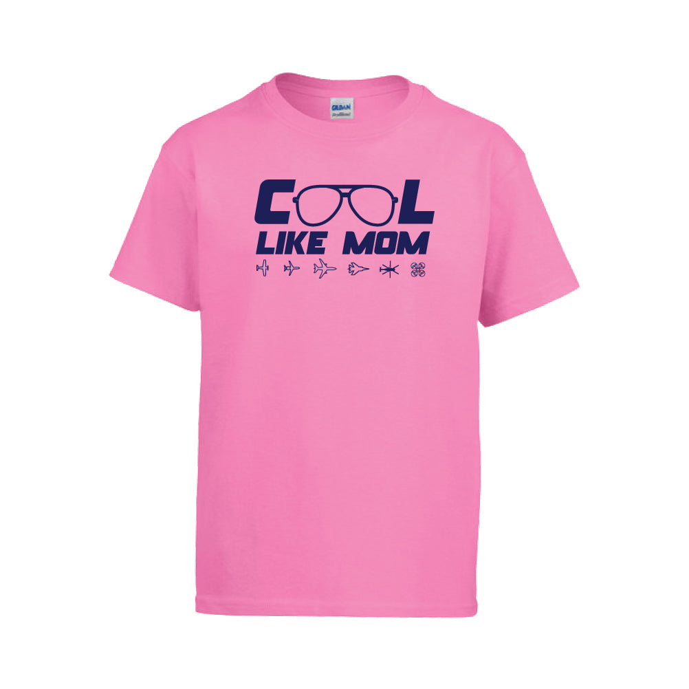 Toddler Hot Pink "Cool Like Mom" Cotton Tee