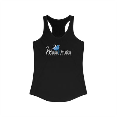 Women's Black "Women in Aviation" Racerback Tank