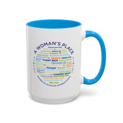15oz. 2-Tone "Word Cloud" Ceramic Mug
