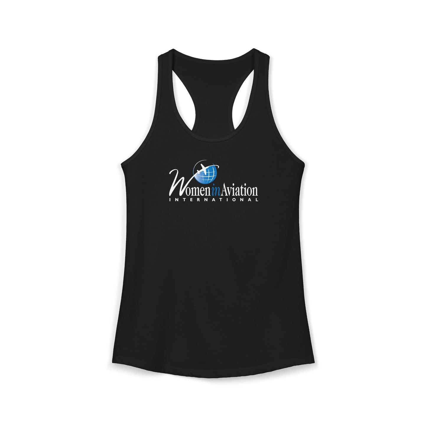 Women's Black "Women in Aviation" Racerback Tank