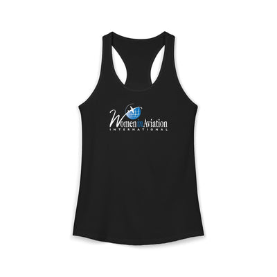 Women's Black "Women in Aviation" Racerback Tank