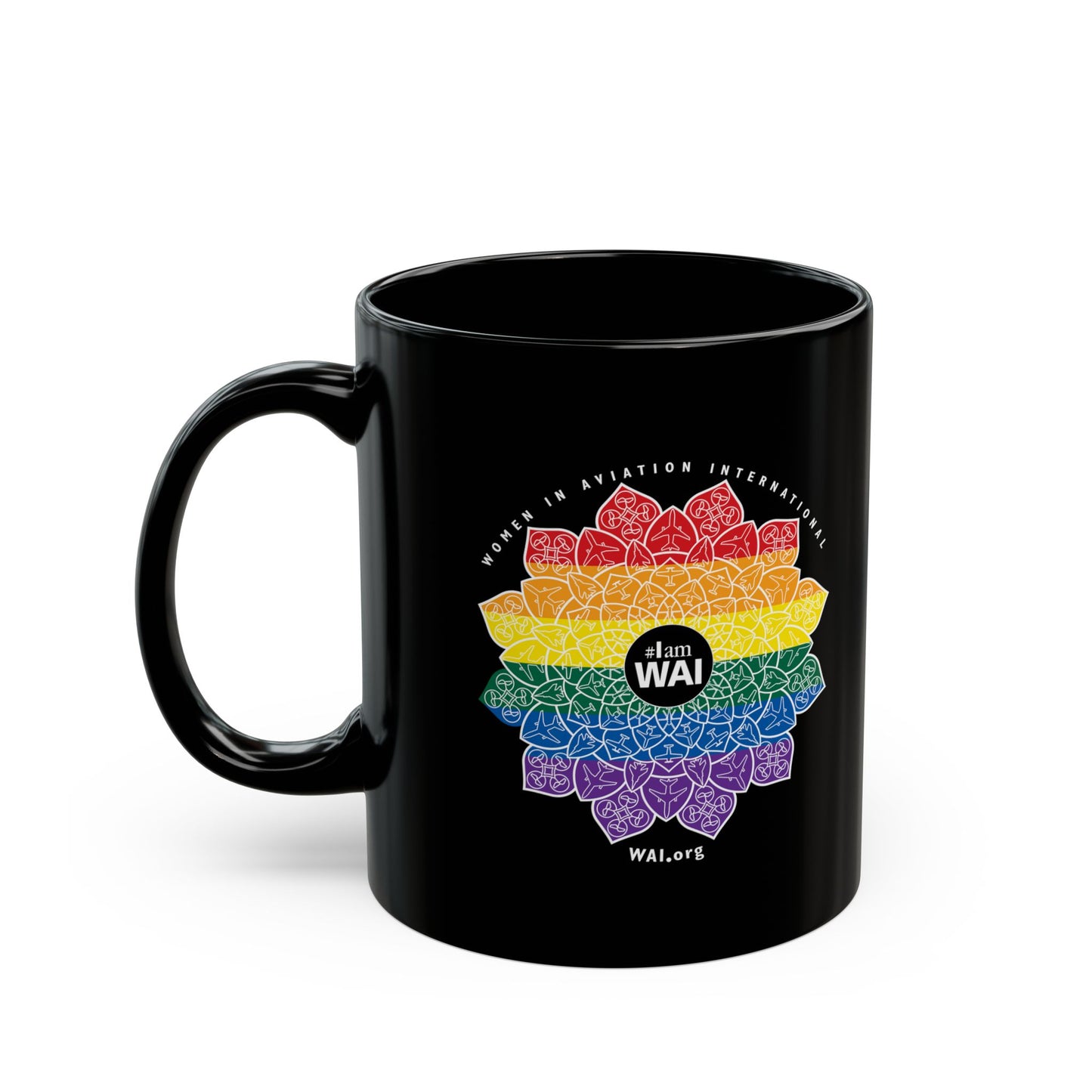 Black 11oz "WAI Pride" Ceramic Mug