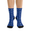 "WAI Icons" Blue Polyester/Nylon Stretch Socks
