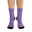 "WAI Icons" Light Purple Polyester/Nylon Stretch Socks