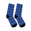 "WAI Icons" Blue Polyester/Nylon Stretch Socks
