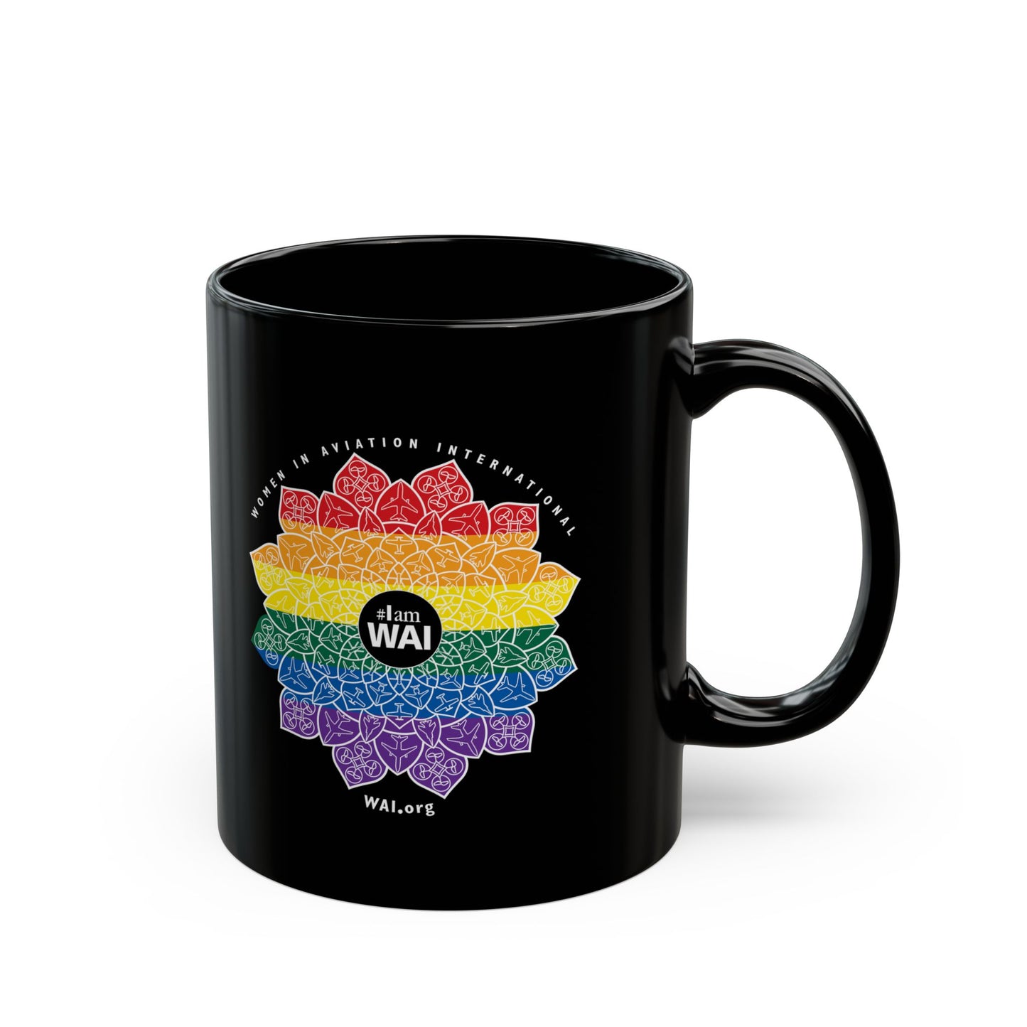 Black 11oz "WAI Pride" Ceramic Mug