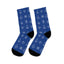 "WAI Icons" Blue Polyester/Nylon Stretch Socks