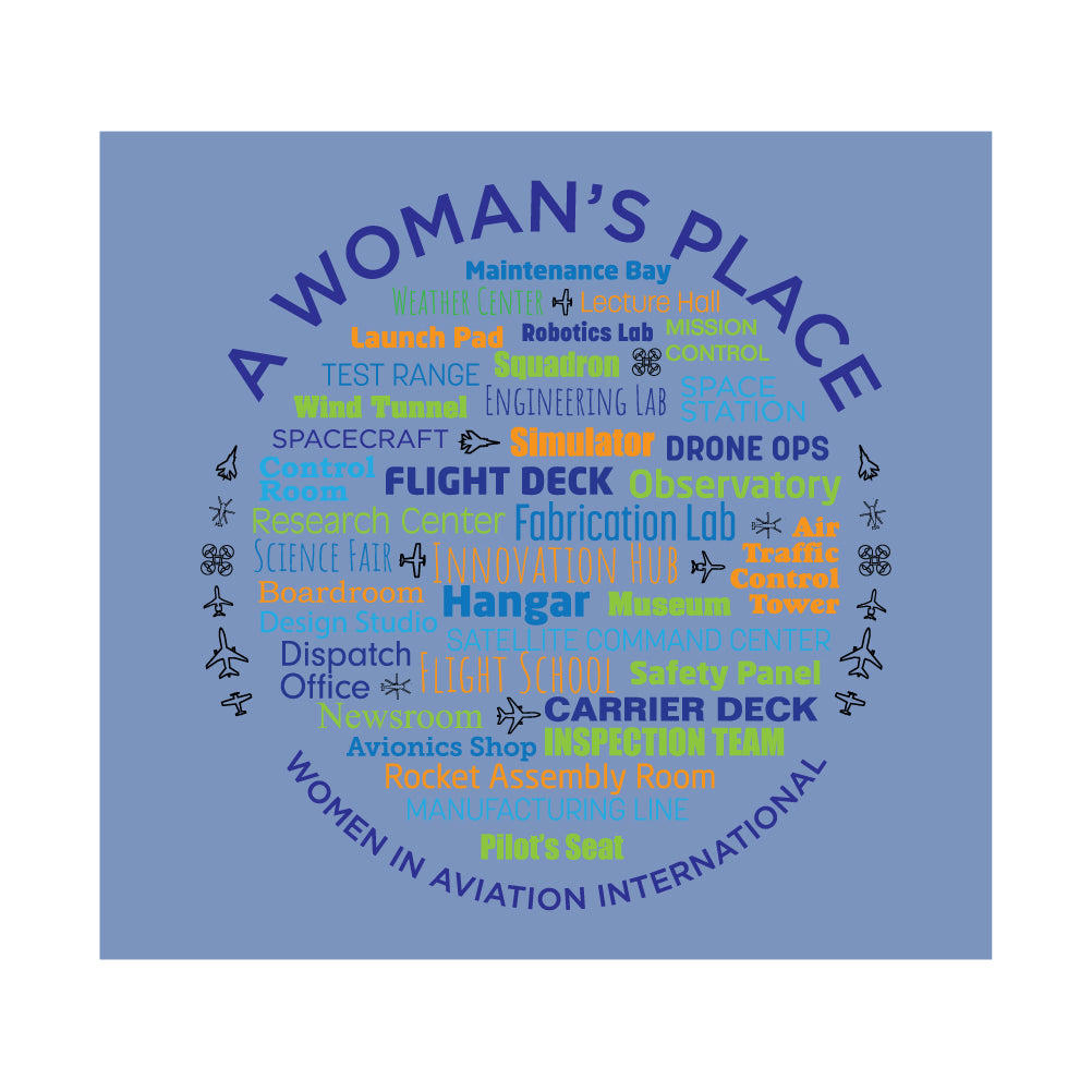 Ladies "A Woman's Place" Relaxed Cotton Tee