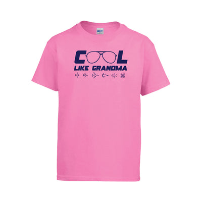 Toddler Hot Pink "Cool Like Grandma" Cotton Tee