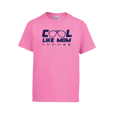 Toddler Hot Pink "Cool Like Mom" Cotton Tee