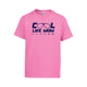 Toddler Hot Pink "Cool Like Mom" Cotton Tee