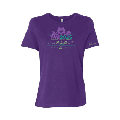 WAI26 - Ladies Team Purple Relaxed Cotton Tee