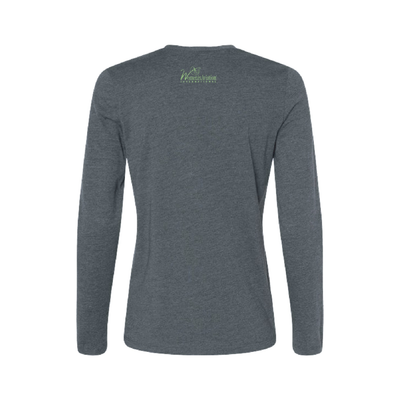 WAI26 - Ladies Dark Gray Heather Long Sleeve Tee
