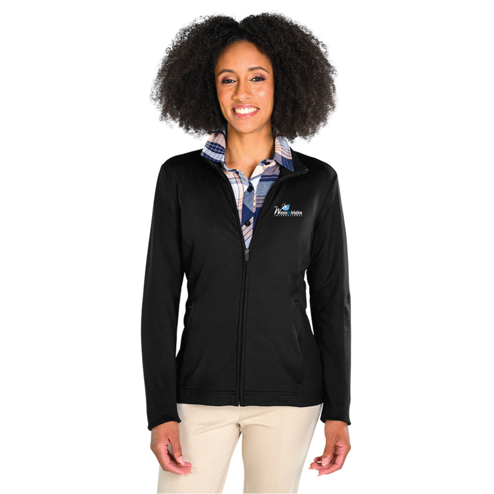 Ladies Black Full Zip Fitness Jacket
